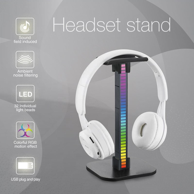 Gaming Headset stander med cool RGB Atmosfærelys. Gaming Headset stander med cool RGB Atmosfærelys. - Image 6