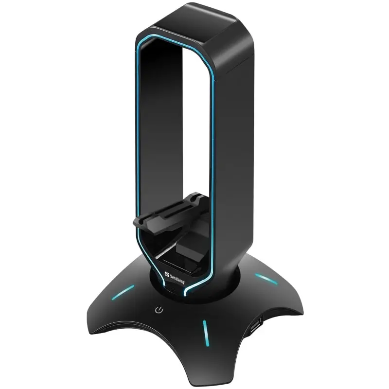 Sandberg 3i1 Headset stand med USB 3.0 Hub samt Bungee funktion. Sandberg 3i1 Headset stand m USB 3.0 Hub og Bungee funktion