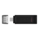 Kingston DataTraveler 70 USB-C 3.2 Gen 1 USB Stick 128GB – Sort Kingston DataTraveler 70 USB-C 3.2 Gen 1 USB Stick 128GB – Sort