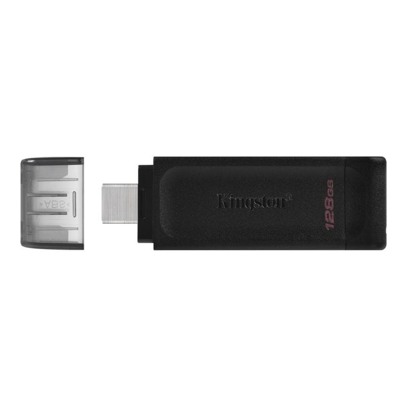 Kingston DataTraveler 70 USB-C 3.2 Gen 1 USB Stick 128GB – Sort Kingston DataTraveler 70 USB-C 3.2 Gen 1 USB Stick 128GB – Sort