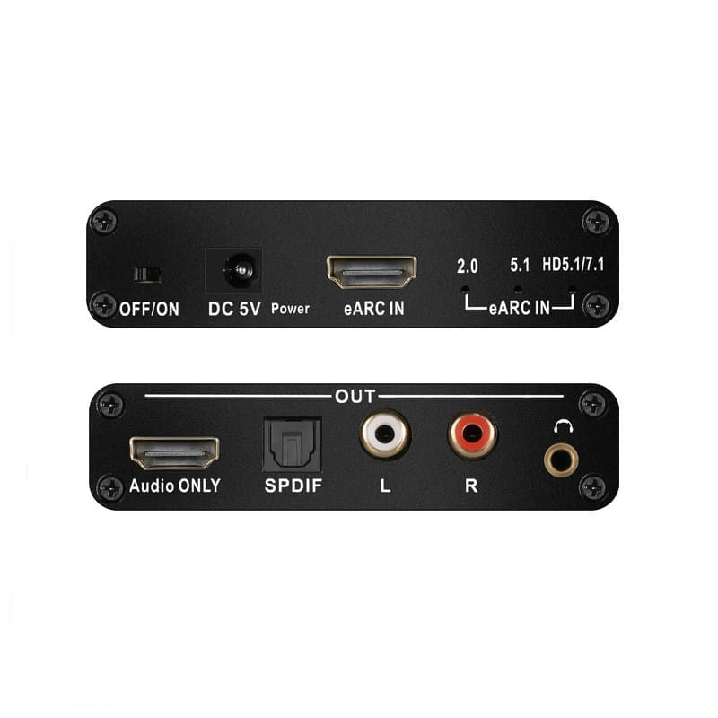 eARC/ARC Audio Konverter – HDMI til Optisk, RCA & 3.5mm eARC/ARC Audio Konverter – HDMI til Optisk, RCA & 3.5mm - Billede 2