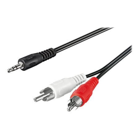 Goobay 3,5 mm til RCA Audiokabel – Afskærmet Stereo Kabel 1,5 m Goobay 3.5 mm til RCA Audiokabel 1,5 m – Stereo kabel