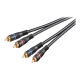 Goobay Audiokabel RCA til RCA med Guldbelagte Stik – Sort 1,5m Goobay Audiokabel RCA til RCA med Guldbelagte Stik – Sort 1,5m
