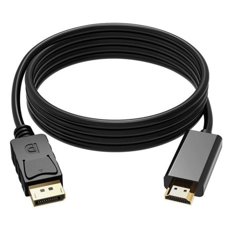 DisplayPort til HDMI Kabel. DP til HDMI i Full HD. 1.8m
