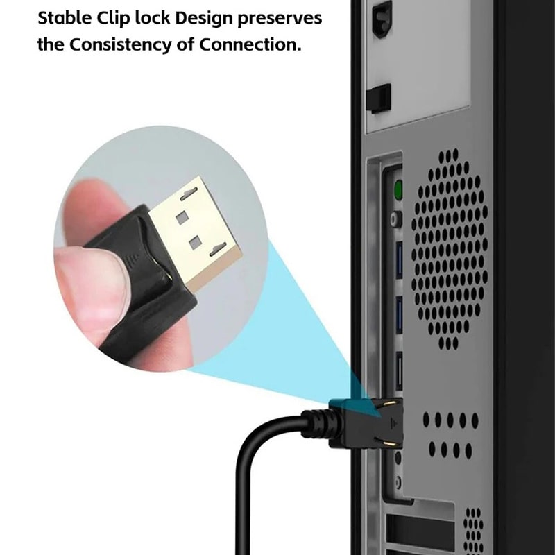 DisplayPort til HDMI Kabel. DP til HDMI i Full HD. 1.8m DisplayPort til HDMI Kabel. DP til HDMI i Full HD. 1.8m - Image 8