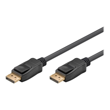 Goobay DisplayPort 2.1 Kabel. 8K/10K Ultra HD, 54 Gbit/s. 5m. Sort