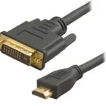 DVI til HDMI kabel. Guldbelagte stik. 3 m. Mobil, PC og tablet tilbehør