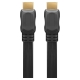 Goobay 4K HD HDMI 2.0 Kabel med Ethernet. Fladt, 60Hz, 4K.