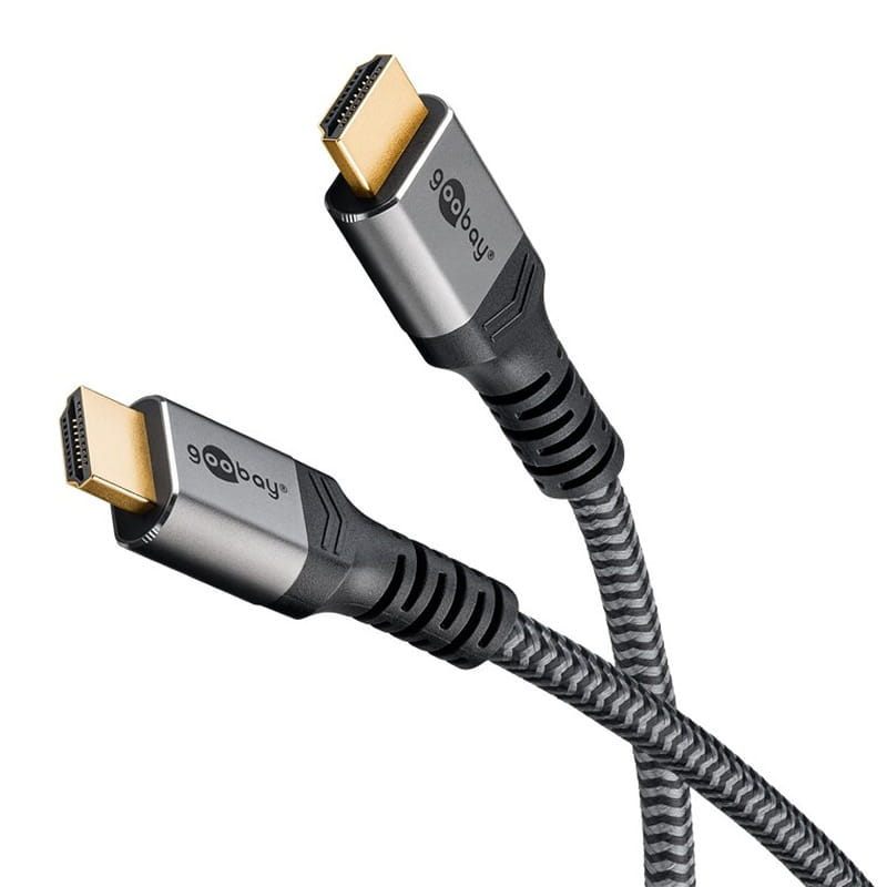 Goobay Plus HDMI 2.1 kabel  -  8K 60Hz / 4K 120Hz  -  Ultra High Speed med Ethernet  -  0.5m