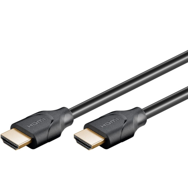 Goobay HDMI 2.1 kabel  -  8K 60Hz, HDR, ARC, sort - 2m