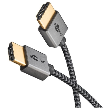 Goobay Plus Series 2.0 Slim HDMI-kabel 4K 60Hz 1m Slim HDMI-kabel 4K 60Hz | goobay Plus Series 2.0 - 1 m
