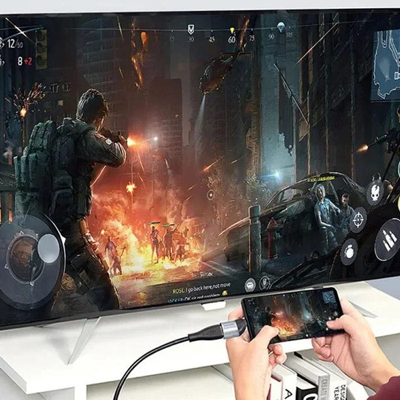 USB-C til HDMI Adapter 4K 60Hz – Grå/Sort USB-C til HDMI Adapter 4K 60Hz – Grå/Sort - Billede 4