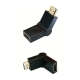 HDMI 180° Adapter (Flad) – Han til Hun, 4K, til TV, PS5, Xbox og PC 180° HDMI Adapter 4K – Flad løsning til TV og konsol