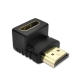 HDMI Vinkeladapter 90° (L-formet) – 4K, Guldbelagte stik, til TV, PS5, Xbox og PC Mobil, PC og tablet tilbehør