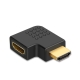 HDMI Vinkeladapter 90° (L-formet) – Guldbelagte stik til bla. TV, PS5, Xbox og PC 90° HDMI Vinkeladapter – L-formet til TV og konsol