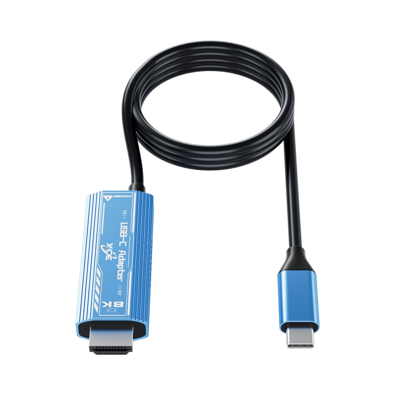 8K HDMI Adapter med USB-C og PD3.0 - 100W Opladning. 8K HDMI Adapter med USB-C og PD3.0 - 100W Opladning. - Billede 5