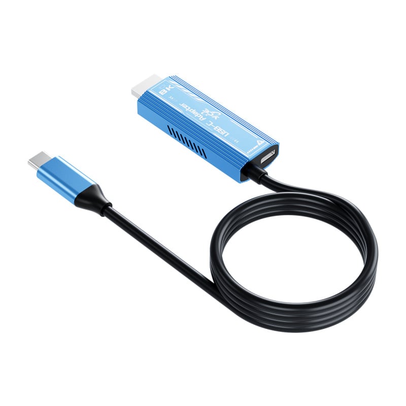 8K HDMI Adapter med USB-C og PD3.0 - 100W Opladning. 8K HDMI Adapter med USB-C og PD3.0 - 100W Opladning. - Billede 3