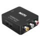AV/RCA til HDMI Konverter. Full HD 1080p. Sort
