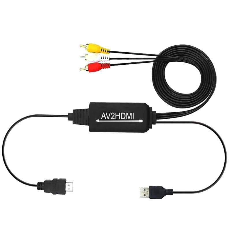 AV til HDMI Adapter Kabel 1080P til DVD, VHS, Kamera og Retrospil – 1.8 m AV til HDMI Adapter Kabel 1080P til DVD, VHS, Kamera og Retrospil – 1.8 m - Billede 6