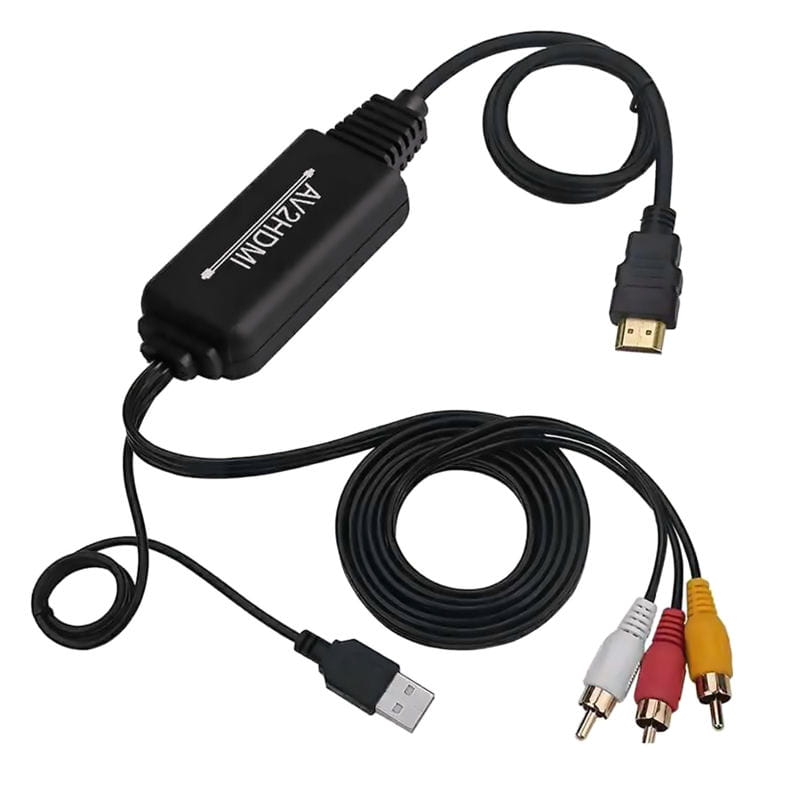 AV til HDMI Adapter Kabel 1080P til DVD, VHS, Kamera og Retrospil – 1.8 m AV til HDMI Adapter Kabel 1080P til DVD, VHS, Kamera og Retrospil – 1.8 m - Billede 7