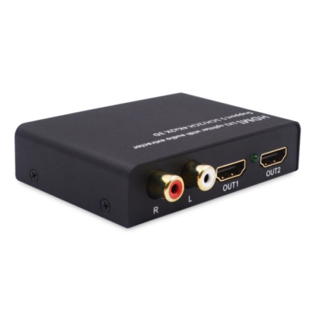 HDMI Splitter & Audio Konverter. Optimal skærm-og lydløsning