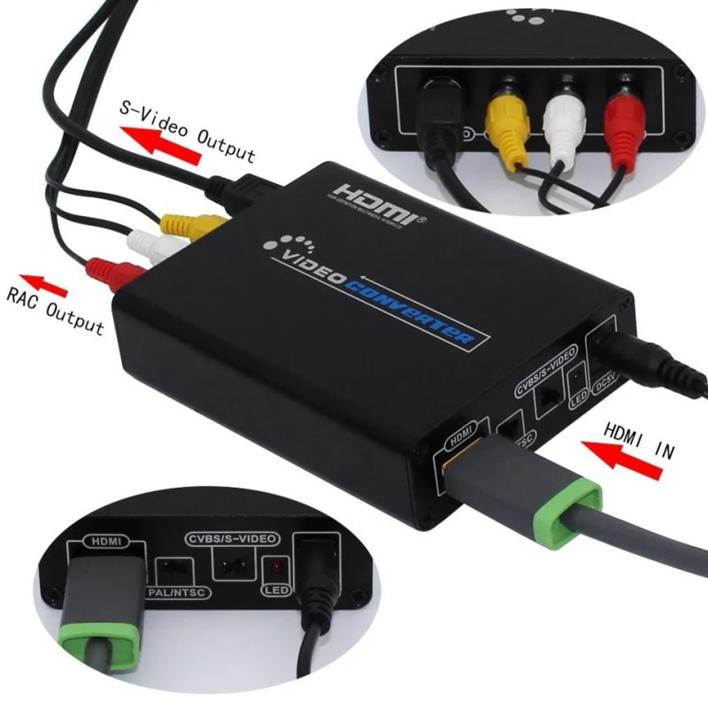 HDMI til AV / RCA / S-video Konverter. Tilslut nye enheder til dit gamle TV. HDMI til AV / RCA / S-video Konverter. Tilslut nye enheder til dit gamle TV. - Billede 12