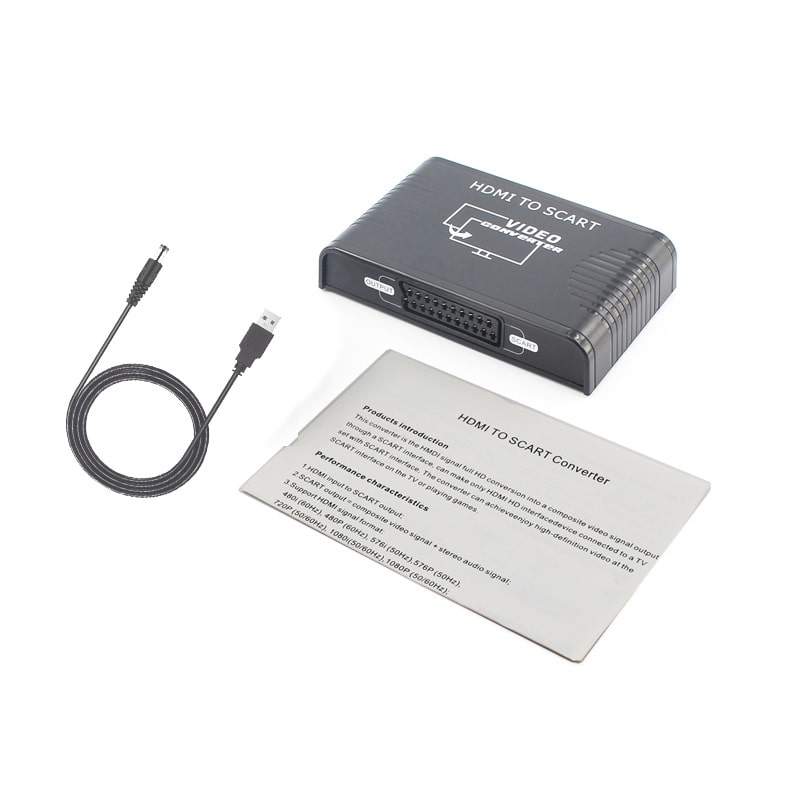 HDMI til Scart Konverter. Forbind HDMI Enheder til dit ældre TV. HDMI til Scart Konverter. Forbind HDMI Enheder til dit ældre TV. - Billede 7