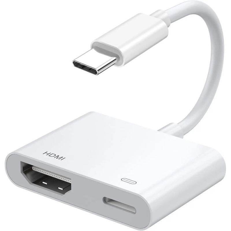 USB-C til HDMI Adapter. Nem spejling af skærmbilleder fra din telefon eller tablet