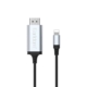 Kvalitets 2K Lightning til HDMI Adapter til iPhone og iPad. Sort