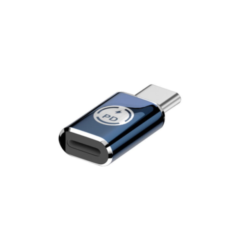 Lightning til USB-C Adapter med 35W PD Hurtigopladning – Lightning Hun til USB-C Han Lightning til USB-C Adapter | PD Hurtigopladning - Lige stik