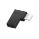 USB-C Hun til Lightning Han Adapter 90° Vinklet – Opladning & Synkronisering – Sort 90° Lightning til USB-C Adapter | Opladning & Dataoverførsel