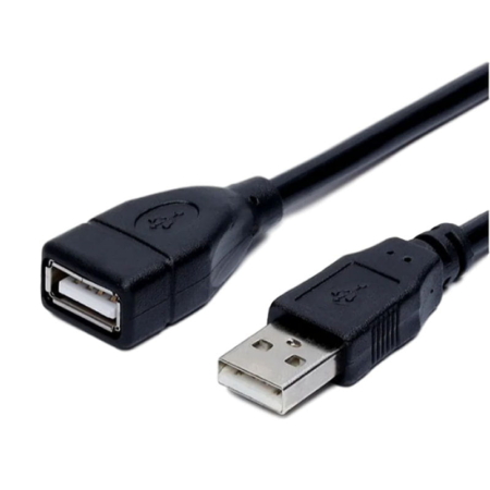 USB 2.0 Forlængerkabel USB-A Han til USB-A Hun 5 m – Sort USB 2.0 Forlængerkabel USB-A Han/Hun – Sort