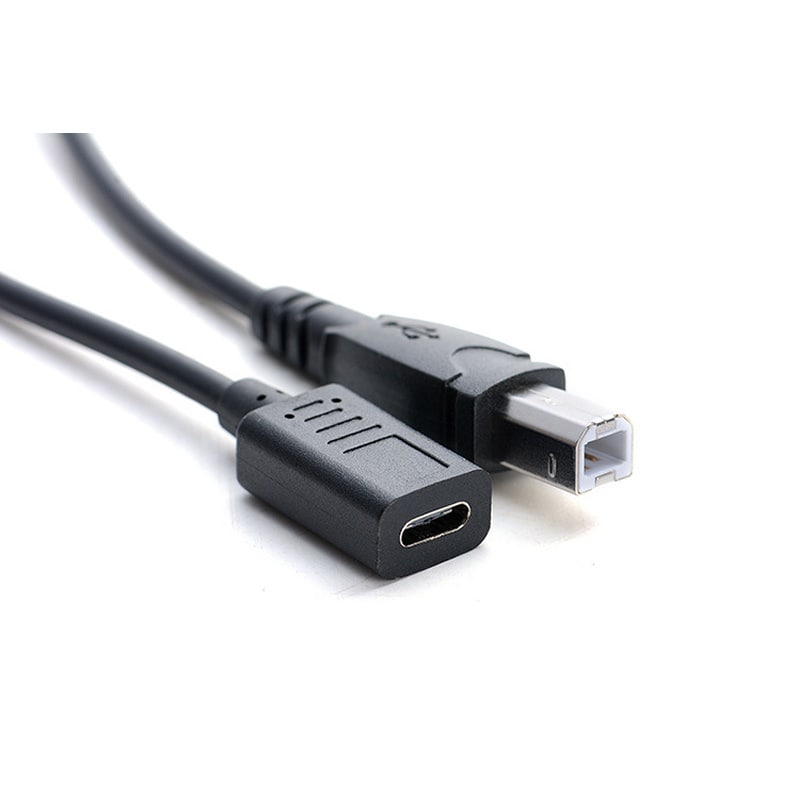 USB-C til USB-B printer kabel 30 cm – Adapter til printer og scanner USB-C til USB-B printer kabel 30 cm – Adapter til printer og scanner - Billede 3