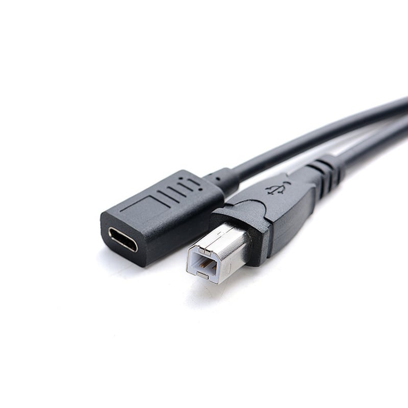 USB-C til USB-B printer kabel 30 cm – Adapter til printer og scanner USB-C til USB-B printer kabel 30 cm – Adapter til printer og scanner - Billede 4