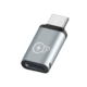 Lightning Hun til USB-C Han Adapter – Opladning & Dataoverførsel – Silver Lightning Hun til USB-C Han Adapter | Opladning & Data - Silver