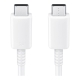 Samsung USB-C til USB-C kabel. 1m. Hvid. Samsung USB-C Kabel 100W 1m Hvid - EP-DN975 USB-C PD