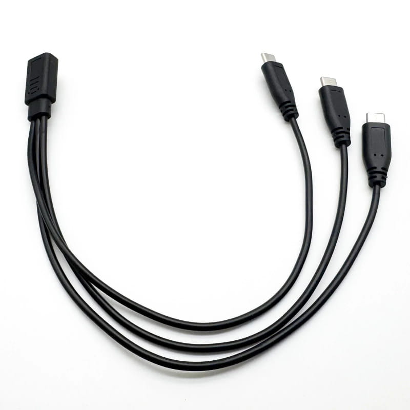 USB-C 3-i-1 Splitter Kabel – Oplad 3 Enheder Samtidig USB-C 3-i-1 Splitter Kabel – Oplad 3 Enheder Samtidig - Billede 11