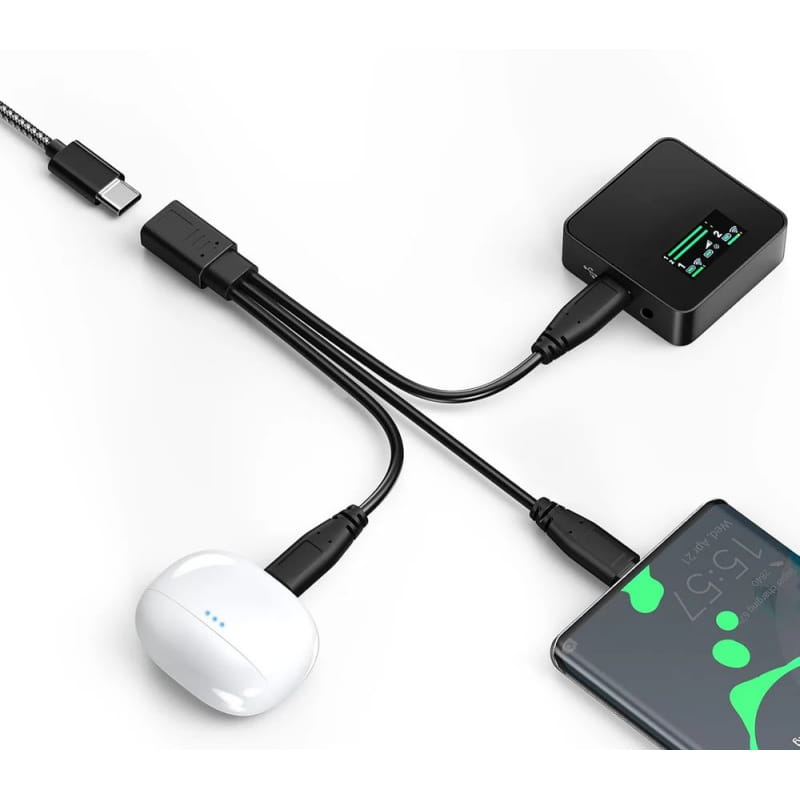 USB-C 3-i-1 Splitter Kabel – Oplad 3 Enheder Samtidig USB-C 3-i-1 Splitter Kabel – Oplad 3 Enheder Samtidig - Billede 3
