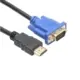 Billigt HDMI til VGA kabel. Guldbelagte stik. Dag til dag.
