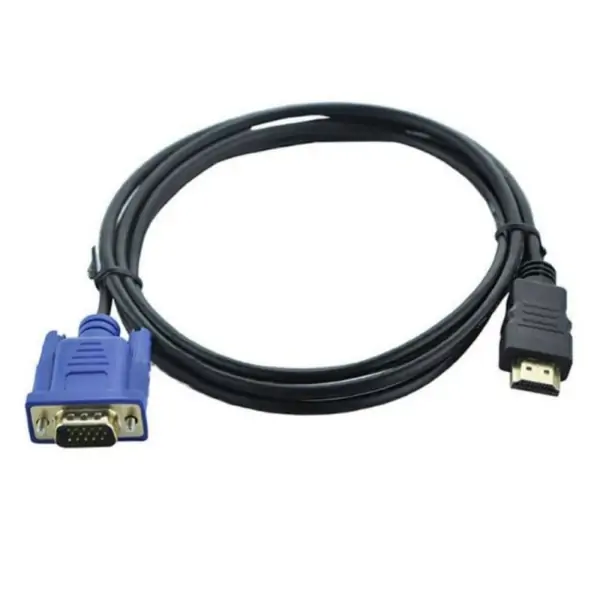 HDMI til VGA kabel. Guldbelagte stik. 1.8m. - Image 2