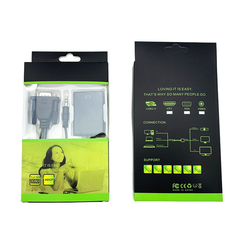 VGA til HDMI Konverter med Lyd. Plug & Play, 1080p HD, USB-strøm VGA til HDMI Konverter med Lyd. Plug & Play, 1080p HD, USB-strøm - Billede 11