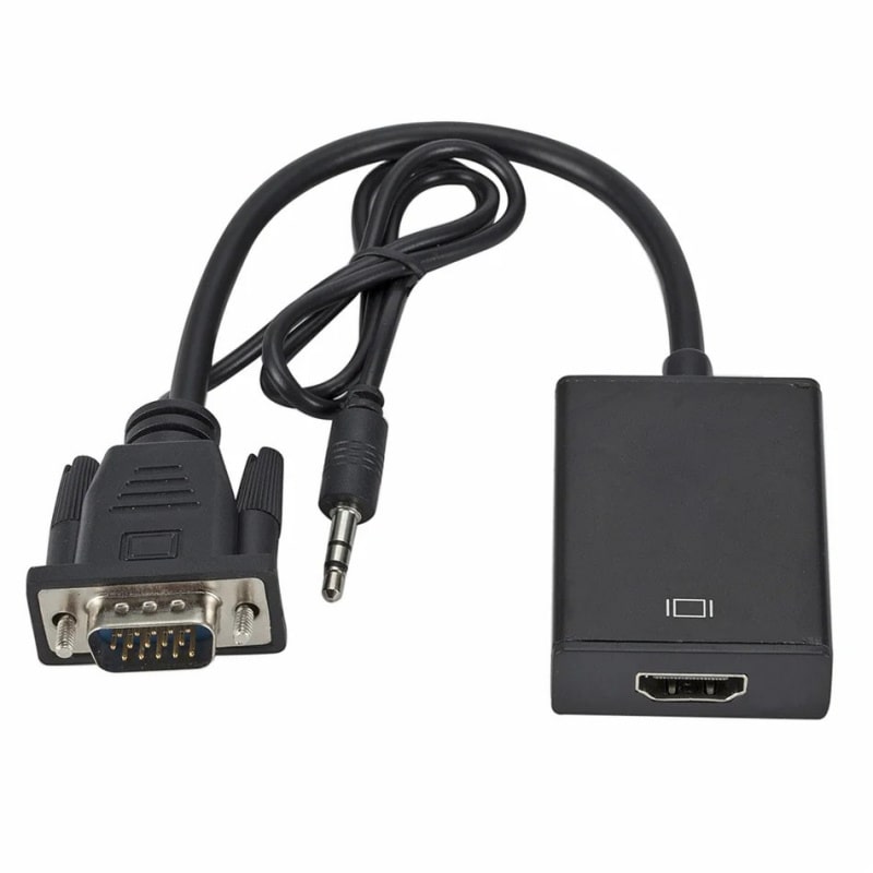 VGA til HDMI Konverter med Lyd. Plug & Play, 1080p HD, USB-strøm VGA til HDMI Konverter med Lyd. Plug & Play, 1080p HD, USB-strøm - Billede 3