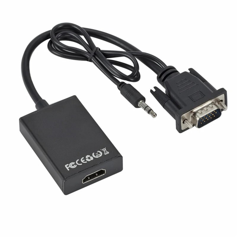 VGA til HDMI Konverter med Lyd. Plug & Play, 1080p HD, USB-strøm VGA til HDMI Konverter med Lyd. Plug & Play, 1080p HD, USB-strøm - Billede 5