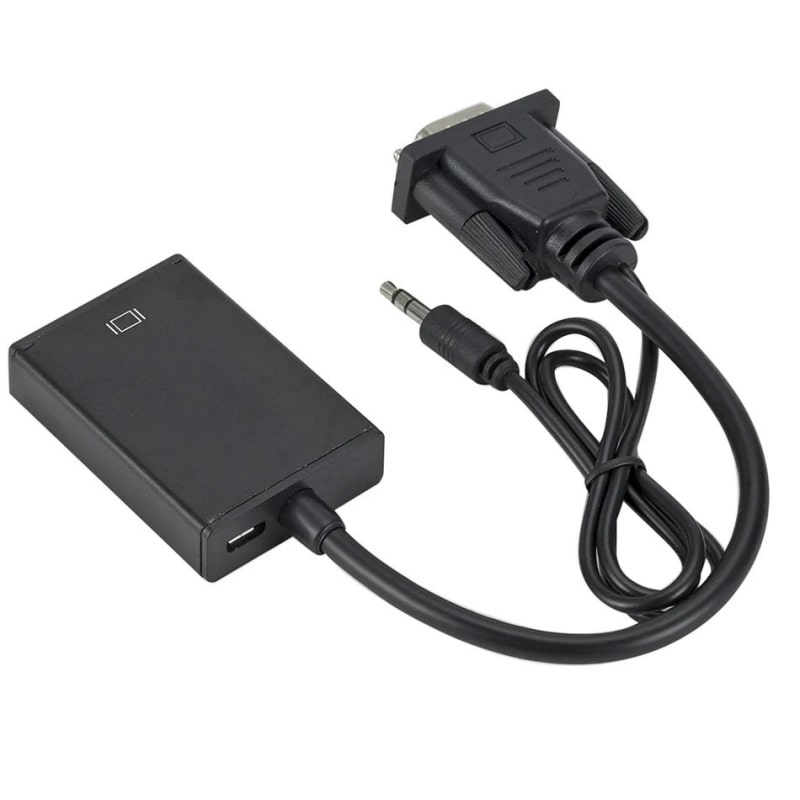 VGA til HDMI Konverter med Lyd. Plug & Play, 1080p HD, USB-strøm VGA til HDMI Konverter med Lyd. Plug & Play, 1080p HD, USB-strøm - Billede 6