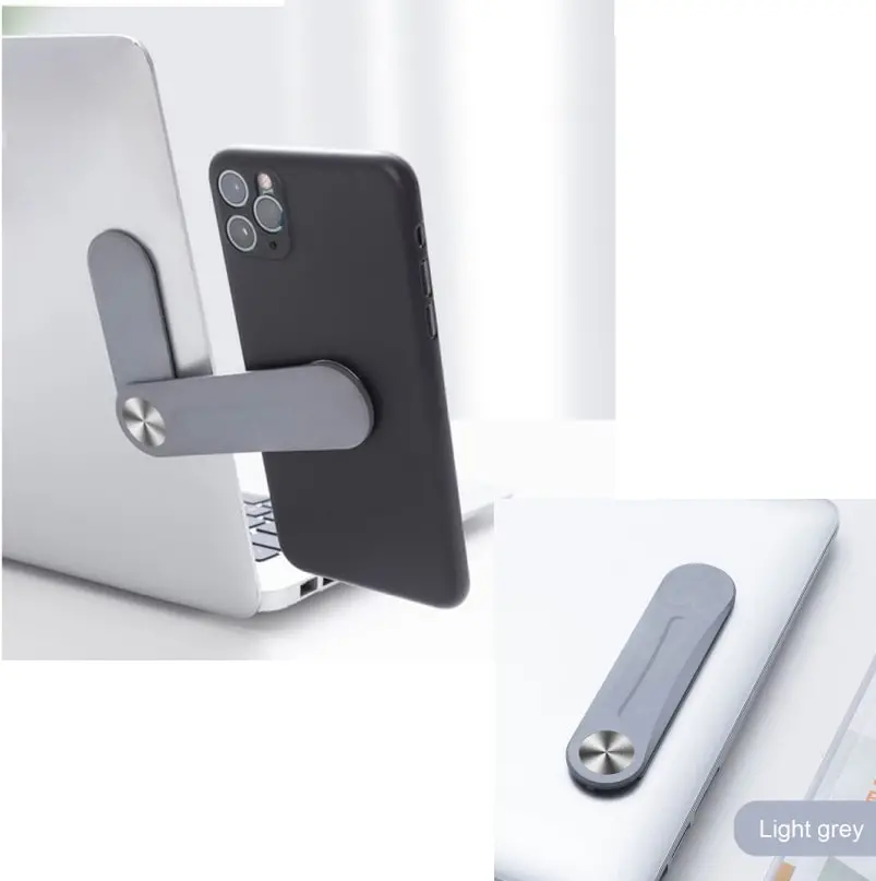 Universal Magnetisk Mobilholder til Montering på Laptop. Lysegrå. Universal Magnetisk Mobilholder til Montering på Laptop. Lysegrå