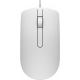 Dell Optisk Mus MS116 – 2 Knapper, Komfortabel Kablet Mus - Hvid Smart hvid Dell optisk mus MS116 – kablet USB-mus til kontor