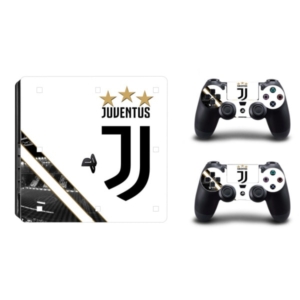PS4 Slim skin til konsol & controllere. Juventus logo. Sort/hvid Mobil, PC og tablet tilbehør