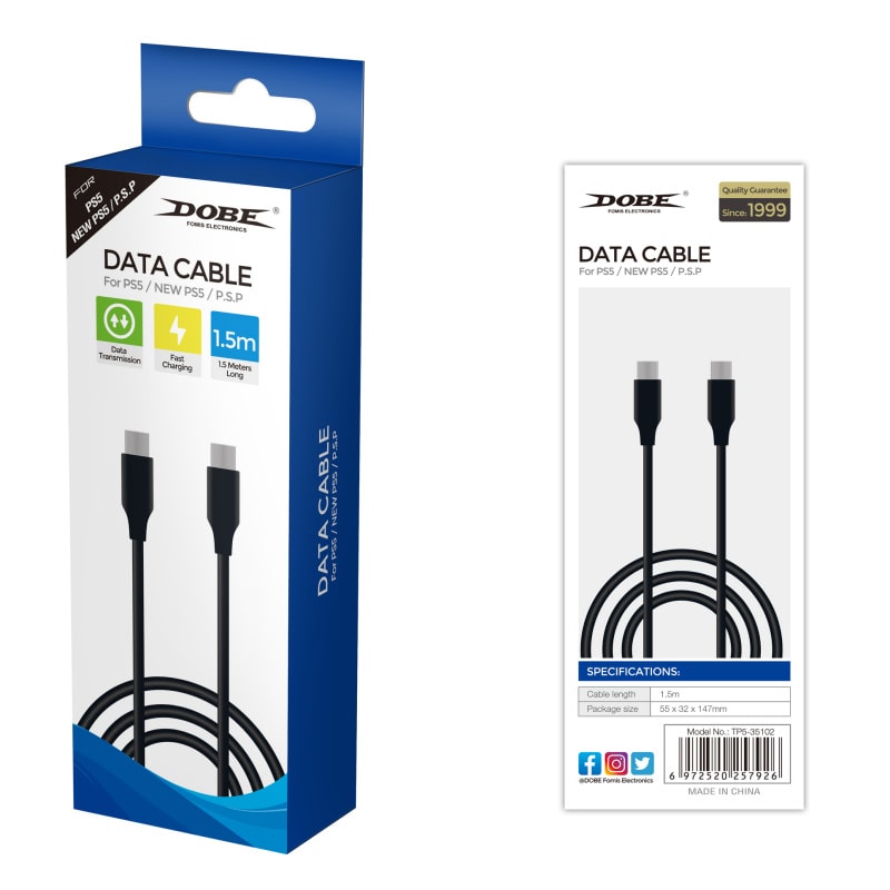 DOBE USB-C Gaming Opladningskabel til PS Portal, PS5, Nintendo Switch, Xbox mm. 1.5m DOBE USB-C Gaming Opladningskabel til PS Portal, PS5, Nintendo Switch, Xbox mm. 1.5m - Image 10