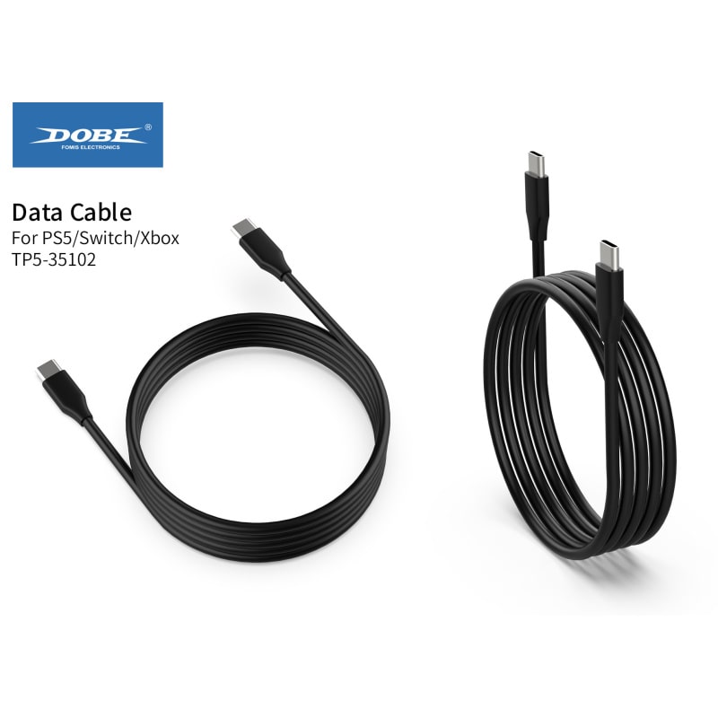 DOBE USB-C Gaming Opladningskabel til PS Portal, PS5, Nintendo Switch, Xbox mm. 1.5m DOBE USB-C Gaming Opladningskabel til PS Portal, PS5, Nintendo Switch, Xbox mm. 1.5m - Image 3