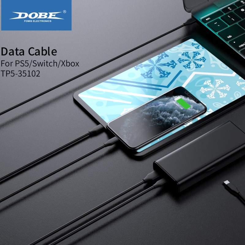 DOBE USB-C Gaming Opladningskabel til PS Portal, PS5, Nintendo Switch, Xbox mm. 1.5m DOBE USB-C Gaming Opladningskabel til PS Portal, PS5, Nintendo Switch, Xbox mm. 1.5m - Image 9